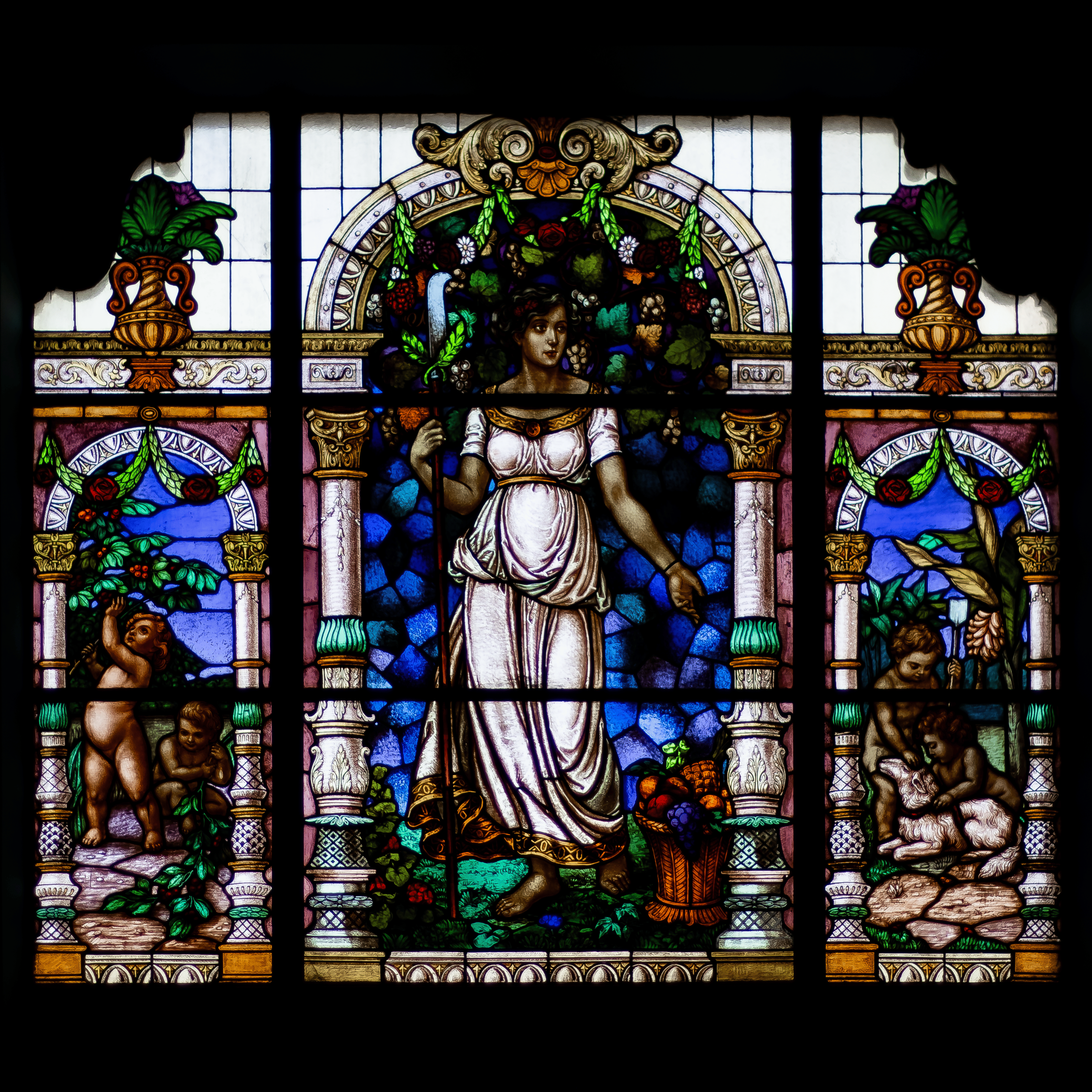 Imagem do vitral de Deméter