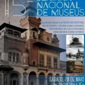cartaz sobre a décima quinta semana nacional de museus